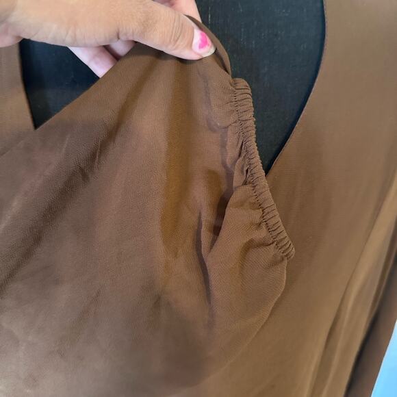 I.N.C. International Concepts Brown Bow-Back Shift Dress | Chic & Elegant - Picture 8 of 9